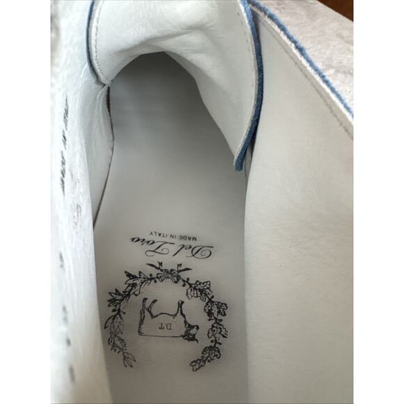 Del Toro Blue Suede Perforated Chukka Boots Men’s US 7.5 EU 40 Made In Italy - Picture 7 of 12